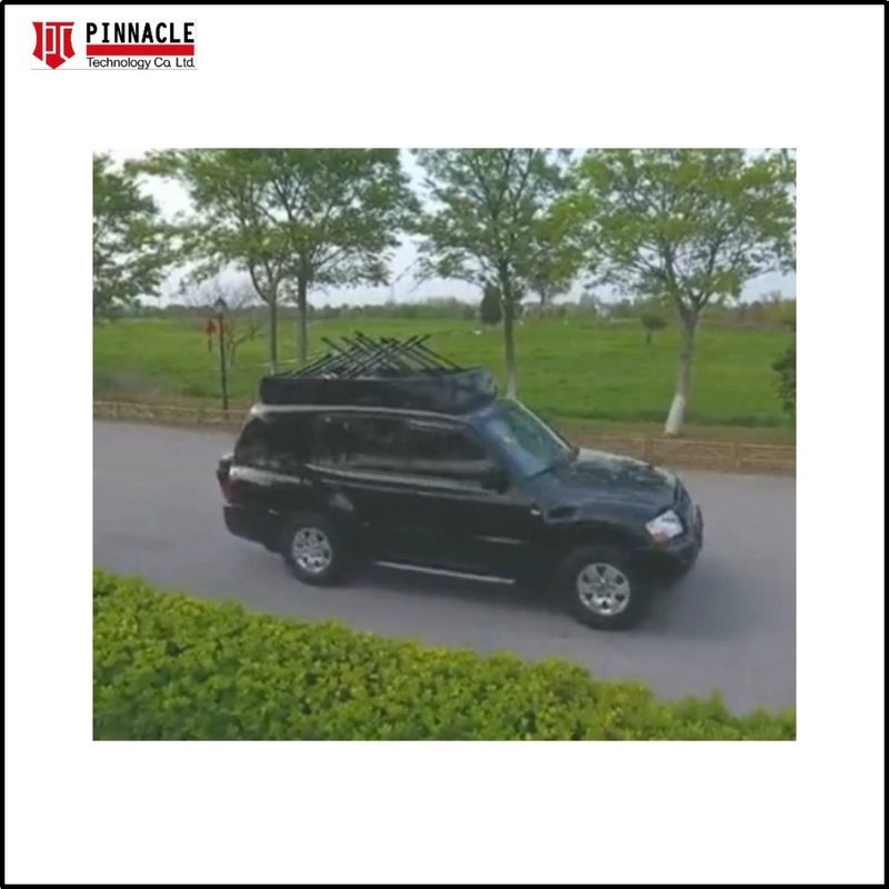 کنترل LCD روشن کردن / خاموش کردن Jammer وسیله نقلیه کامبوی بمب Jammer با آنتن Omni سفارشی خودرو و ژنراتور قدرت 10KW