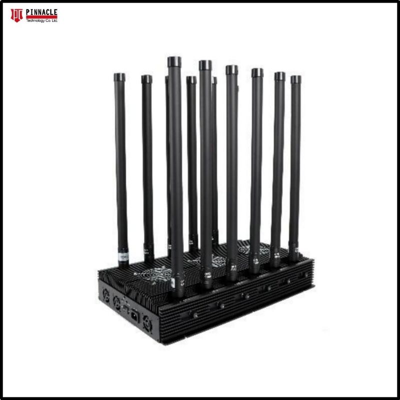 270W High-Power 12-Antenna Desktop Signal Jammer: Full Band 5G/4G/WiFi/GPS Defense System