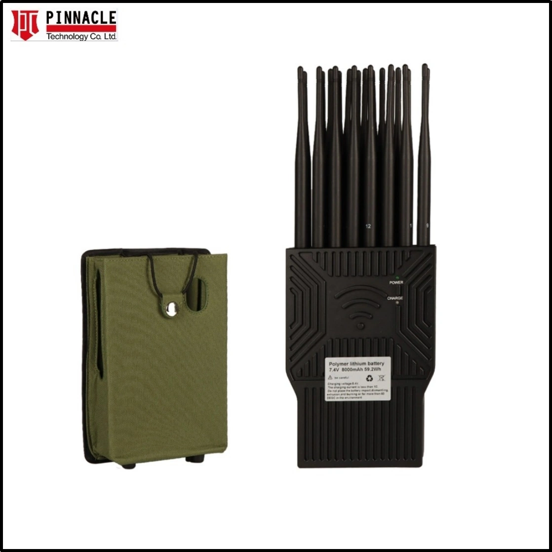 GPS GSM بلوتوث جمر سیگنال دستی وای فای 2.4G 5.8g دستگاه جمر تلفن همراه 0