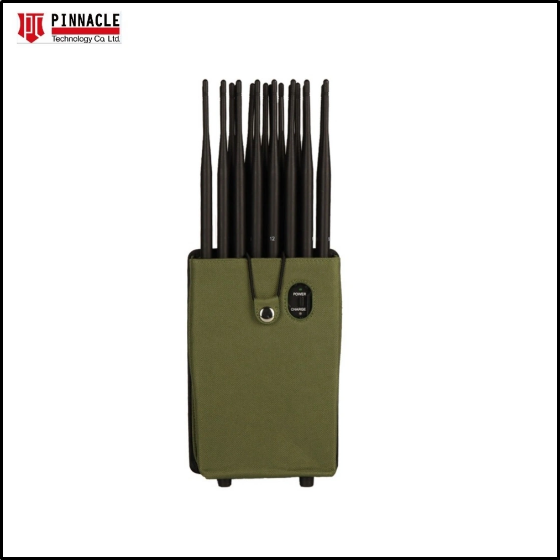 GPS GSM بلوتوث جمر سیگنال دستی وای فای 2.4G 5.8g دستگاه جمر تلفن همراه 2